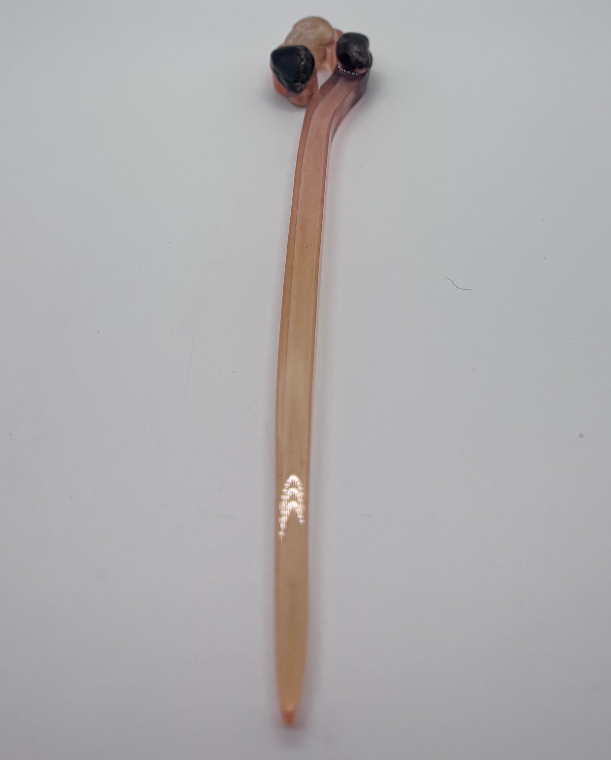 Bastoncino per i capelli in resina  e pietre
