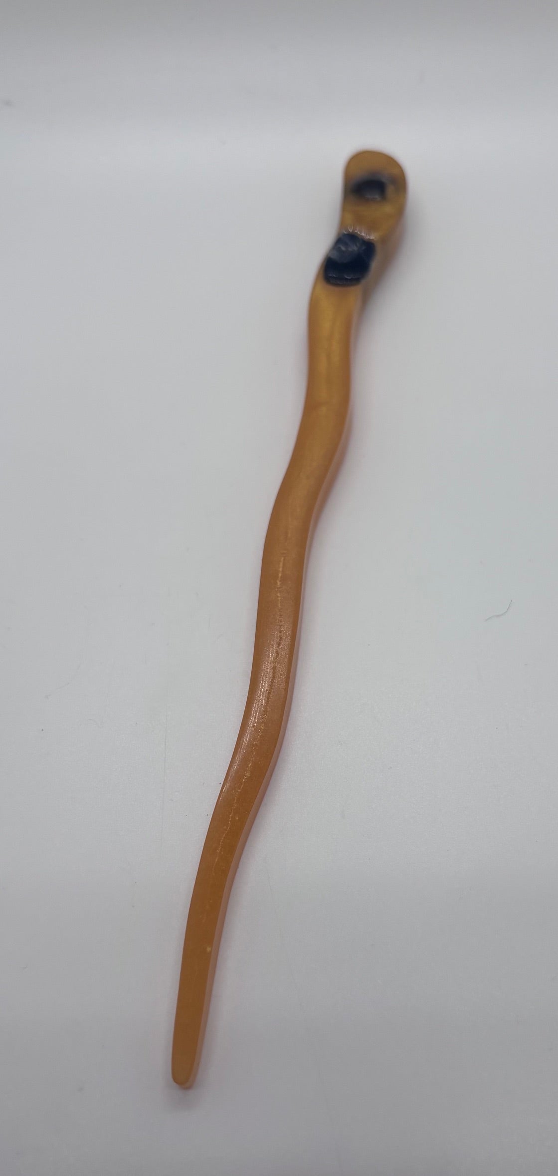 Bastoncino per i capelli in resina e pietre
