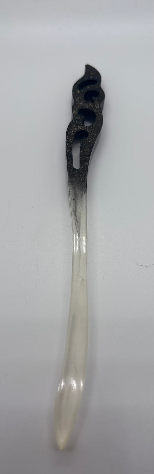 bastoncino per i capelli resina e pietre